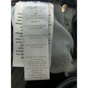 Good American Good Waist Deep V High Rise Skinny Jeans - Blue / Size 8 thumbnail 4