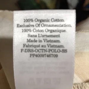 Everlane Organic Cotton Polo Dress Cashew/White Stripe Short Sleeve S NWT thumbnail 7