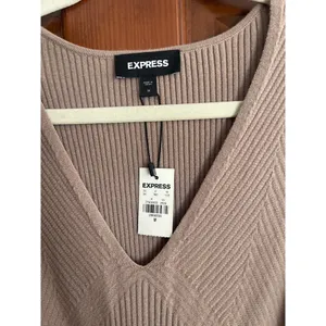 EXPRESS Ribbed knit bodycon midi dress M thumbnail 2