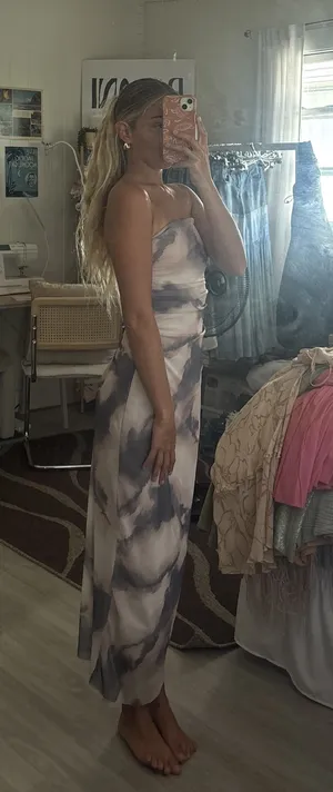 Strapless Wedding Guest Dress thumbnail 1