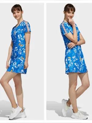 adidas x Farm Rio Butterfly Tee Dress Size Medium thumbnail 2
