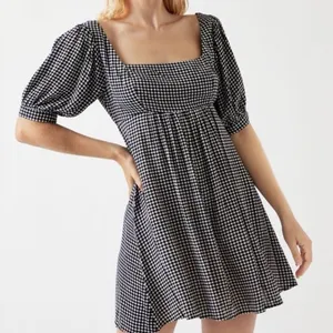 PacSun Kendall & Kylie Gingham Puff Sleeve Babydoll Mini Dress Size Small thumbnail 1