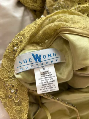 Sue Wong Beaded Lace Midi Dress thumbnail 6