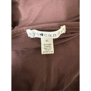 Brown v neck top thumbnail 6