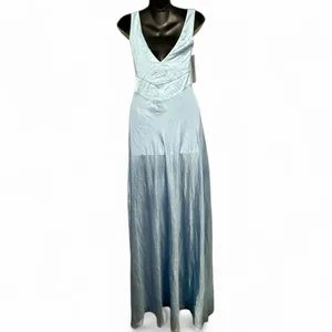 Princess Polly Birdette Plunge Maxi Dress Blue thumbnail 6