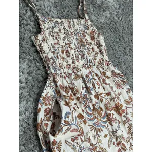 Old Navy Women’s Paisley Floral Cotton Poplin Smocked Cut-out Midi Dress Boho S thumbnail 8