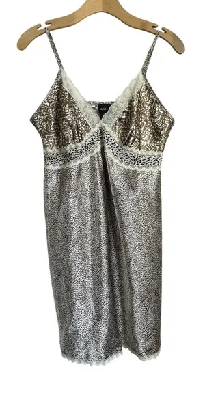 Y2K Secret Treasures‎ Satin Lace Mini Slip Dress Lingerie Nightgown 12/14 thumbnail 1