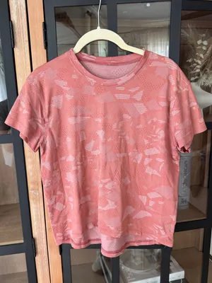 Lululemon Train to Be Short Sleeve Shirt Mosaic Multiply Brier Rose Pink Peony thumbnail 2