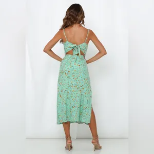 HELLO MOLLY Green Floral California Dreaming Midi Dress Sz. 4 thumbnail 2
