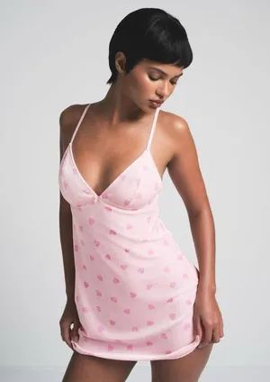 Skims velvet lace slip thumbnail 1