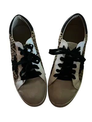 Women's Boutique CCOCCI Marcie Cheetah Star Lace Up Platform Sneakers thumbnail 2
