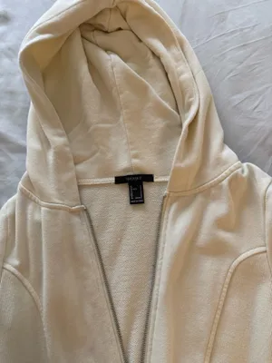 Forever 21 Cream Full Zip Hoodie Women’s thumbnail 3