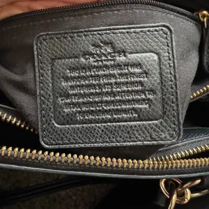 Coach Large Christie Carryall Black Crossgrain Leather Satchel Shoulder Bag Gold thumbnail 9