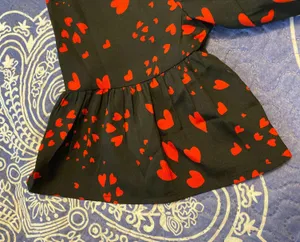 Influence Fashion Black Dress With Hearts thumbnail 2
