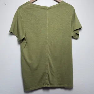 American Giant Women Cotton T-Shirt Large Green V-Neck Short‎ Sleeve thumbnail 8