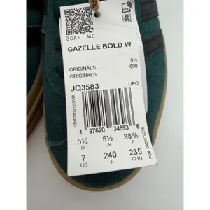 Adidas Gazelle Bold Aurora Ivy Gum Brown Platform Skater Suede Low Sneakers 7 thumbnail 4