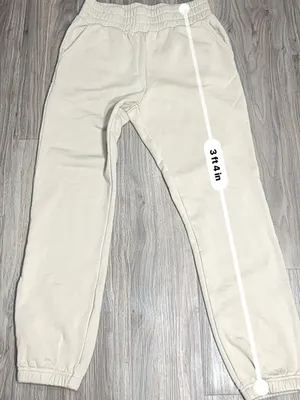 POPFLEX Beige High-Rise Elastic Waist Joggers thumbnail 7