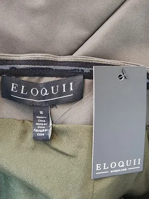 Eloquii Green Strapless Maxi Formal Dress Size 16 NWT Wedding Guest Dress thumbnail 9