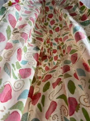 Gudrun Sjödén June Strawberry Print Organic Cotton Modal Dress XL thumbnail 7