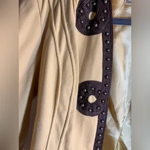 Double D Ranch Gold Tan Studded Blazer Jacket Brown Detailing cropped western M thumbnail 4