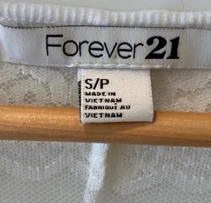 Forever 21 White Sheer Lace Top Elbow Sleeve S 4 6 90s Y2K Romantic Feminine thumbnail 7
