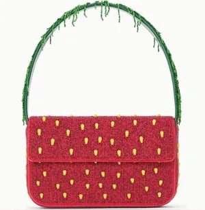 Staud Tommy Beaded Bag Strawberry Dream thumbnail 1