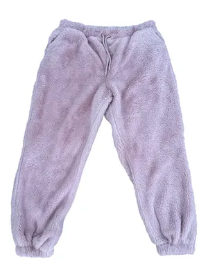 No Boundaries Plush Fleece Jogger Sweatpants Pink Large 12-14 Athleisure Cozy thumbnail 2