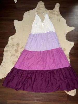 Rare nwt Anthropologie Raya Colorblock Maxi Dress party casual boho fall $198 thumbnail 7