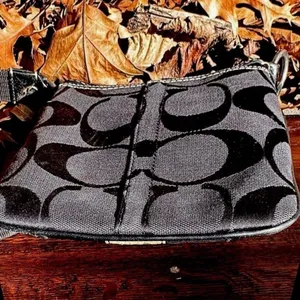 COACH Hampton Swingpack Signature Jacquard Stripe Python Patent Leather thumbnail 9