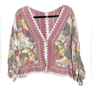 Free People Catch Me If You Can Bohemian Style‎ Top Size Xs thumbnail 6