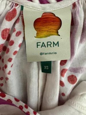 Farm Rio Maia Linen Jumpsuit Bold Floral Fuchsia & Red Size Small thumbnail 13