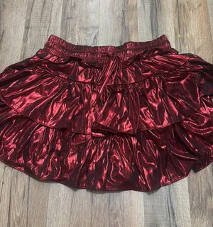 The Moon Day Moon The Ruffle Skirt Red thumbnail 1