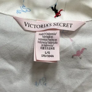VICTORIA'S SECRET Short PJ SET Light Flannel Winter Wonderland Size Large NWT thumbnail 5