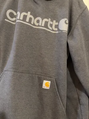 Men’s Grey Carhartt Hoodie thumbnail 3