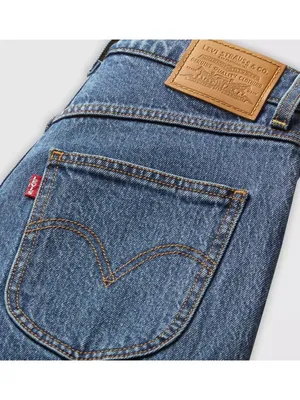 New Levi's Premium 28x27 Ribcage Western Yoke Women's Jeans Valley View Stone thumbnail 7