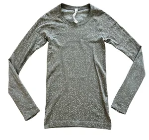 Lululemon Swiftly Tech Long Sleeve Shirt 2.0 Distorted Static Rover / White Opal thumbnail 1