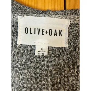 Olive + Oak Waterfall Draped Open Hooded Cardigan Size Small Gray (8106) thumbnail 3