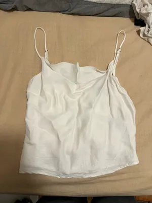 White silk tank top  thumbnail 3