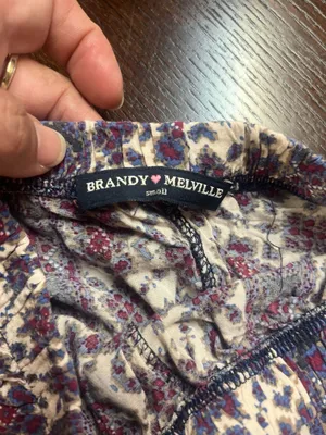 Brandy Melville Printed Elastic Waist Flowy Boho Shorts thumbnail 3