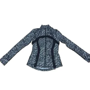 Lululemon Define Jacket Size 8 Net Pop White Black Luon Coat Yoga Gym Hiking thumbnail 4