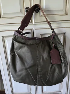 Ralph Lauren Vintage Monmouthshire Nylon Tote Bag Purse Military Green Mob Wife thumbnail 8