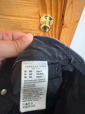 American Eagle Super High-Rise Ankle Straight Black Jeans Size 000 thumbnail 8