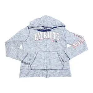 NEW ENGLAND PATRIOTS Women's Space-Dye Full-Zip Fleece Hoodie size M thumbnail 9