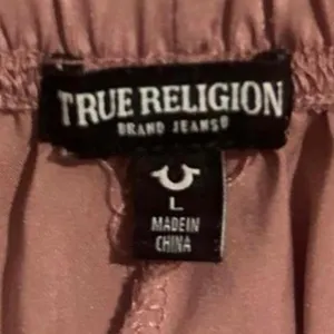 Women’s True Religion Y2K Satin Cheeky Pajama Shorts Blush Pink Size Large thumbnail 3
