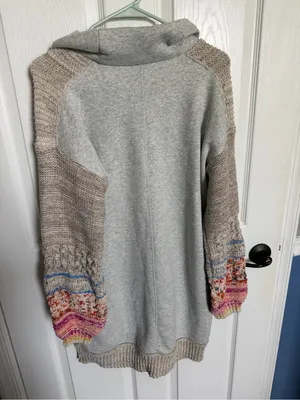 Anthropologie Daily Practice Cowl Neck Tunic Dress Size M thumbnail 4