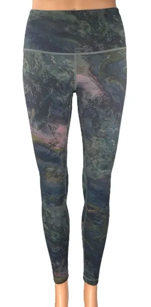 Lululemon Wunder Under Multicolor Running Yoga Athletic Leggings Pants Size 6 thumbnail 1