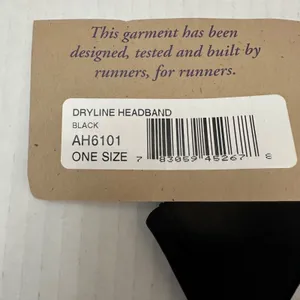 Vtg Brooks Womens One Size Black DryLine Headband AH6101 NWT thumbnail 3