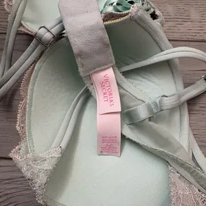 Victoria’s Secret Blue Lace Sequin Very Sexy Bra Size 34C thumbnail 5