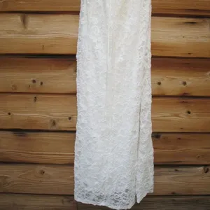 DB Studio Stretch Lace Halter Neck Gown White Size 14 thumbnail 12