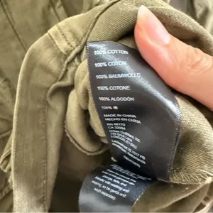 NWT Free People Not Your Brothers Surplus Jacket Olive Green Utility Military thumbnail 8